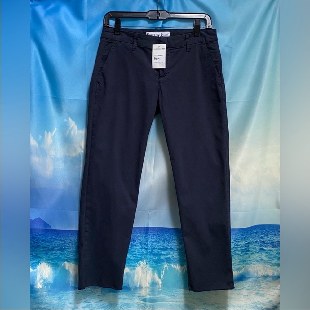 NWT $288 Frank & Eileen WICKLOW Italian Crop Chino Italian Performance Twill 00 - Picture 2 of 14